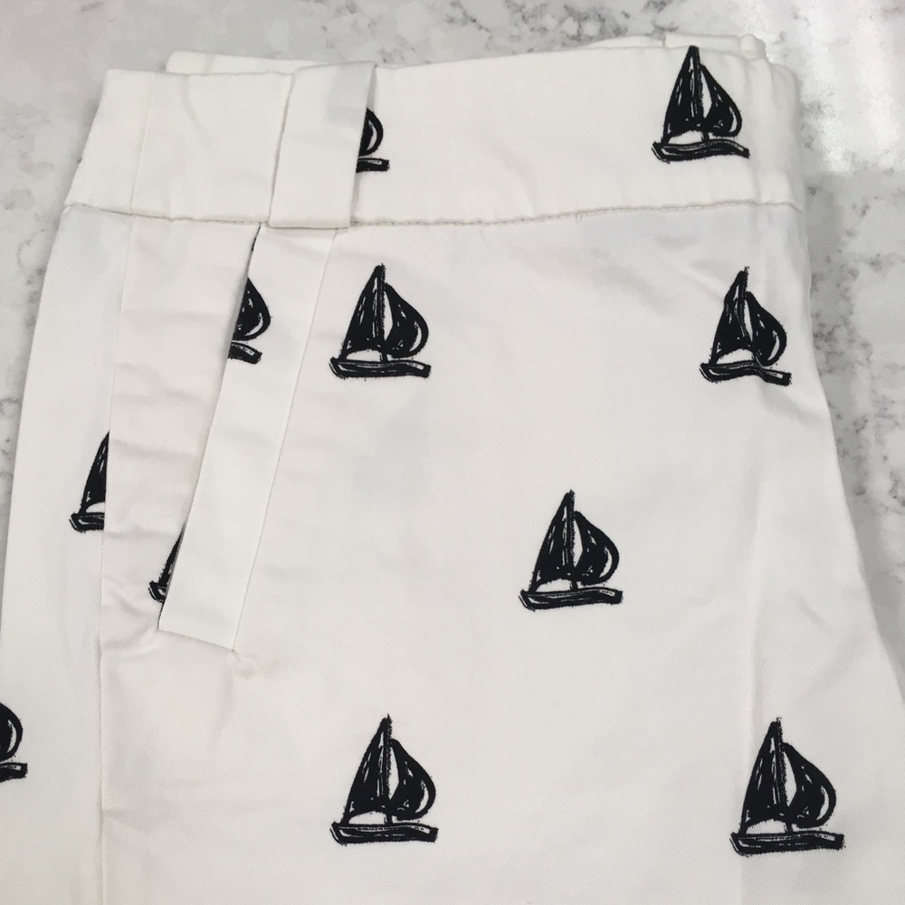 J Crew Side Zip sailboat shorts. Women's size 10